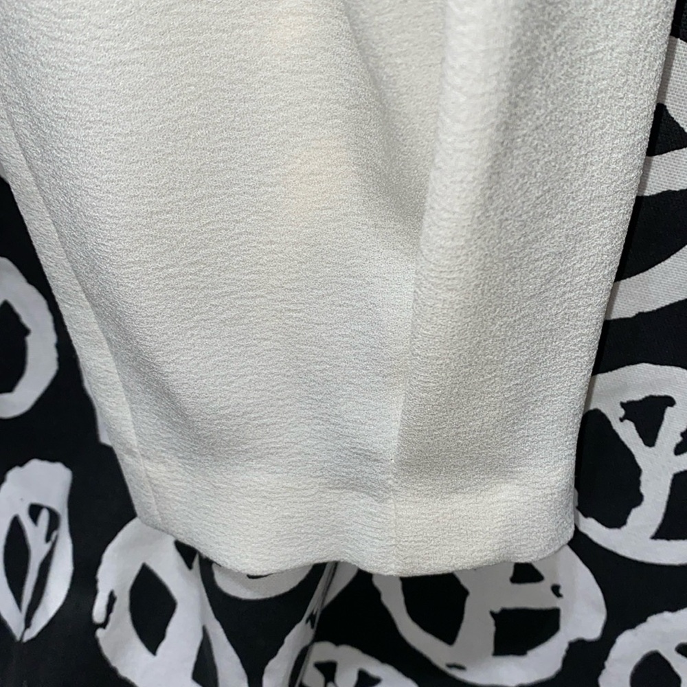 Zara Basic 100% Polyester Bone Pleated Dress Pant… - image 5